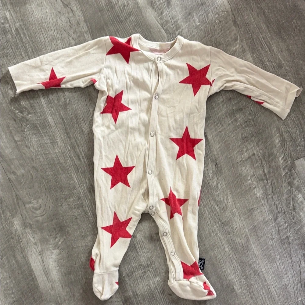 Nununu Red Star Print Kids One Piece